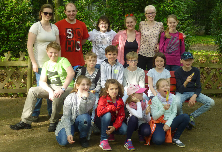 Gruppenbild beim Messdienerausflug