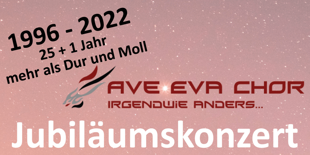 Plakat Jubiläumskonzert Ave-Eva-Chor