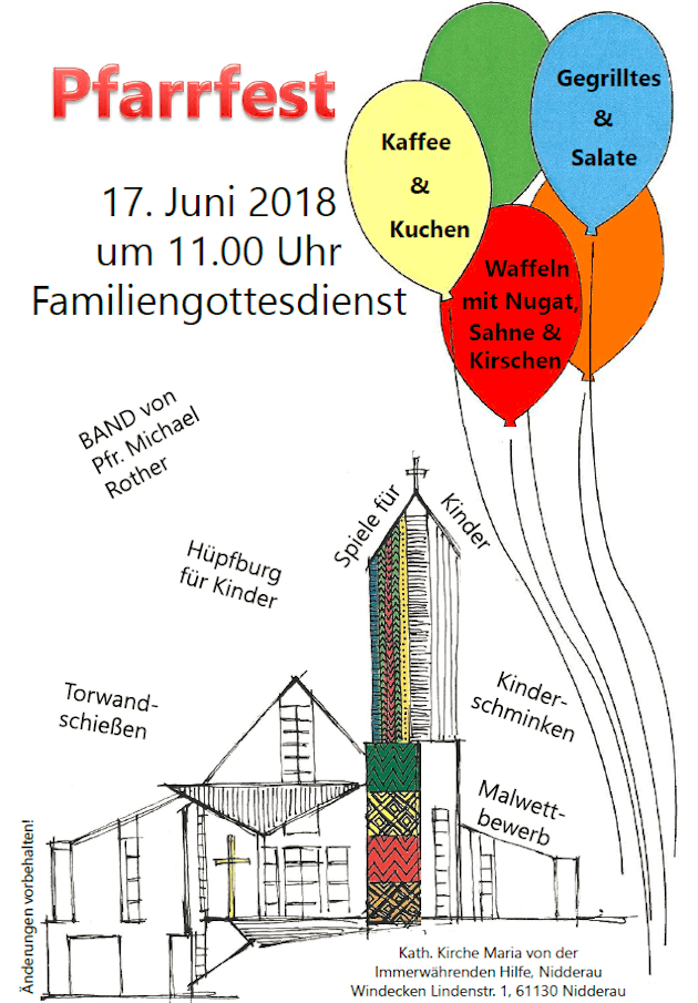 Plakat Pfarrfest 2018